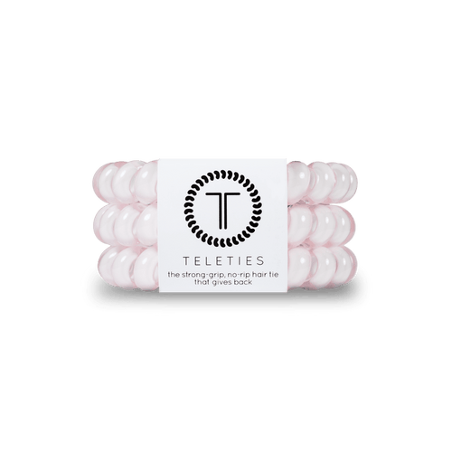 Rose Water Pink Large Hair Ties Set of 3