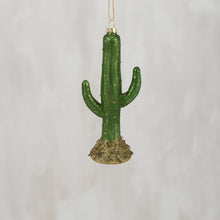 Load image into Gallery viewer, Saguaro Cactus Glass Ornament

