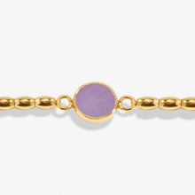 Load image into Gallery viewer, Serenity Stones Amethyst Bracelet In Gold-Tone Plating
