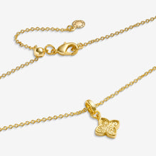Load image into Gallery viewer, Signature Clover Collection Textured Clover Necklace In Gold-Tone Plating
