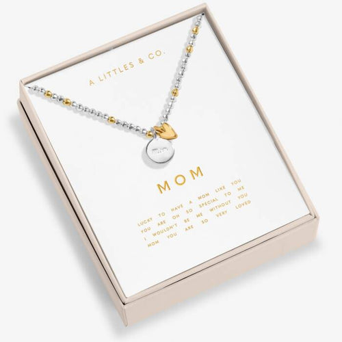 So Loved 'Mom' Necklace In Silver And Gold-Tone Plating