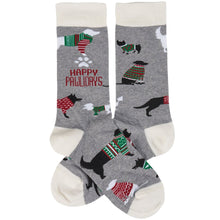 Load image into Gallery viewer, Socks - Happy Pawlidays
