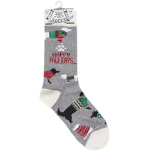 Load image into Gallery viewer, Socks - Happy Pawlidays
