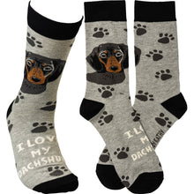 Load image into Gallery viewer, Socks - I Love My Dachshund
