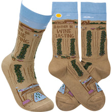 Load image into Gallery viewer, Socks - I&#39;d Rather Be Wine Tasting
