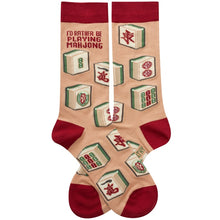 Load image into Gallery viewer, Socks - Rather Be Playing Mahjong
