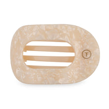 Load image into Gallery viewer, Beige marbled hair clip on a white background
