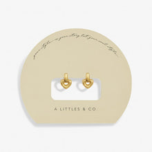 Load image into Gallery viewer, Soul Shine Drop Heart Earrings -  Gold-Tone Plating
