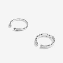 Load image into Gallery viewer, Soul Shine Layered Twist Ring Stack In Silver Plating - Set of 2
