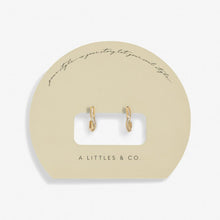 Load image into Gallery viewer, Soul Shine Pavé Wave Hoop Earrings -  Gold-Tone Plating
