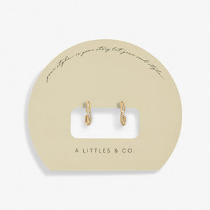 Soul Shine Pavé Wave Hoop Earrings -  Gold-Tone Plating