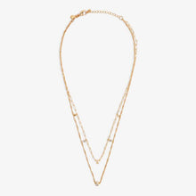 Load image into Gallery viewer, Stacks Of Style Necklace In CZ And Gold-Tone Plating
