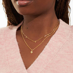 Stacks Of Style Necklace In Gold Gem And Gold-Tone Plating