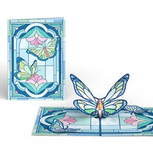 Load image into Gallery viewer, Stained Glass Butterfly Light-Up Lovepop Card
