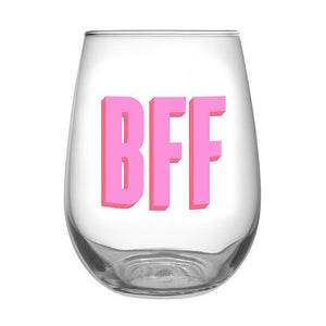 Stemless Wine Glass - BFF - Set of 2