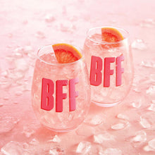 Load image into Gallery viewer, Stemless Wine Glass - BFF - Set of 2
