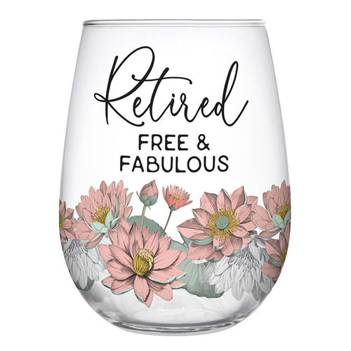 Stemless Wine Glass - Retired Free & Fabulous