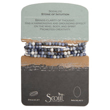 Load image into Gallery viewer, Stone Wrap - Sodalite/Silver - Stone of Intuition
