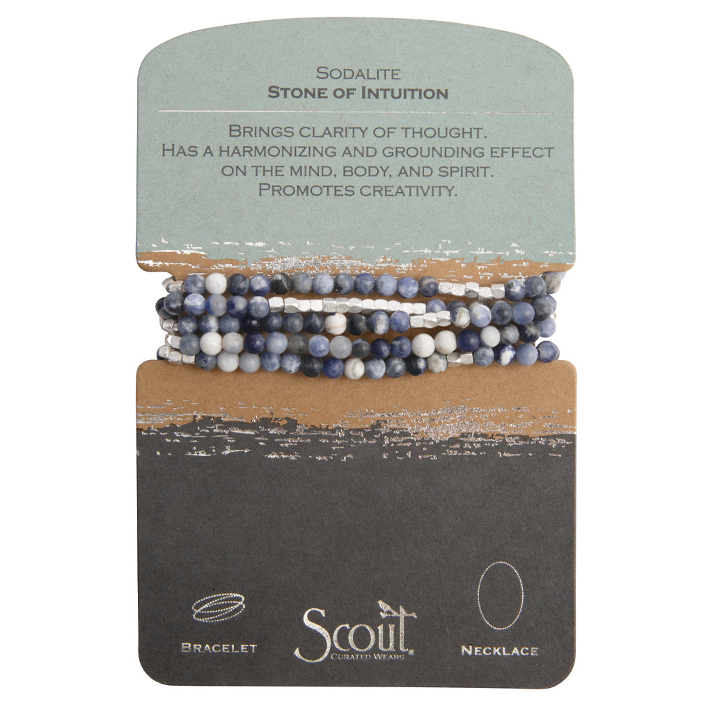 Stone Wrap - Sodalite/Silver - Stone of Intuition