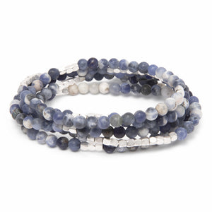 Stone Wrap - Sodalite/Silver - Stone of Intuition