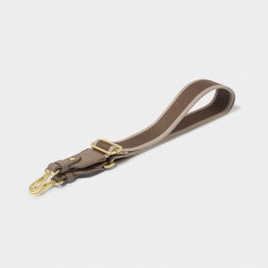 Stripe Canvas Bag Strap - Mocha