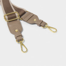 Load image into Gallery viewer, Stripe Canvas Bag Strap - Mocha
