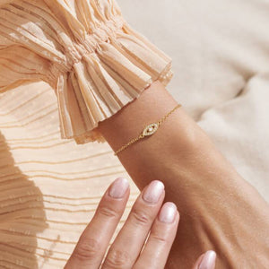 Style Stories Eye Bracelet In Gold-Tone Plating