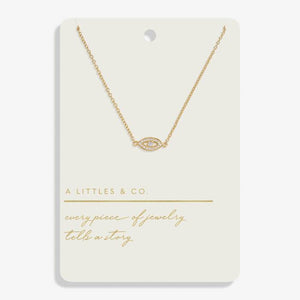 Style Stories Eye Necklace In Gold-Tone Plating