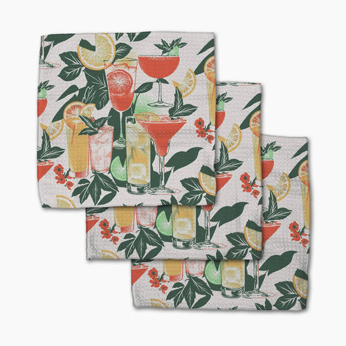 Summer Refreshments Dishcloth Set of 3 by Geometry