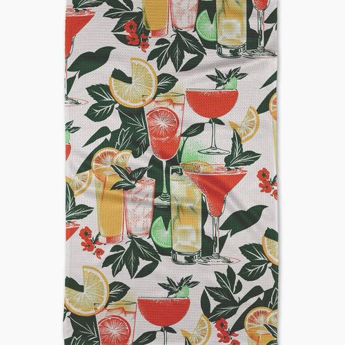Summer Refreshments Kitchen Tea Towel by Geometry