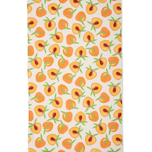 Sweet Peach Kitchen Tea Towel by Geometry