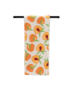 Sweet Peach Kitchen Tea Towel by Geometry