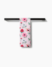 Load image into Gallery viewer, Anemone Garden Flowers Kitchen Tea Towel by Geometry
