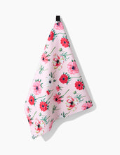 Load image into Gallery viewer, Anemone Garden Flowers Kitchen Tea Towel by Geometry
