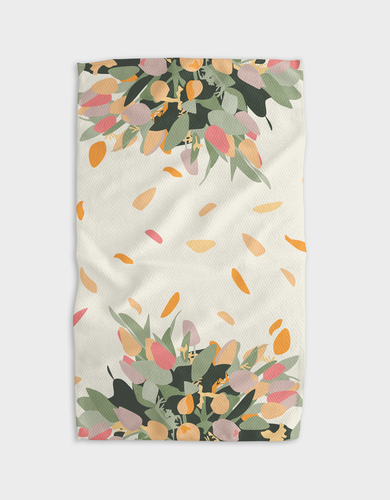 Bouquets for You Kitchen Tea Towel by Geometry