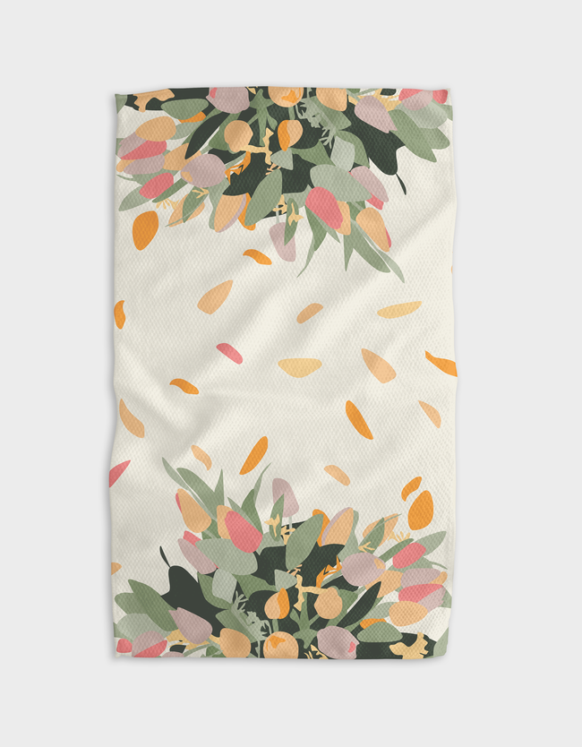 Bouquets for You Kitchen Tea Towel by Geometry