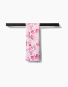 Cherry Blossom Kitchen Tea Towel by Geometry