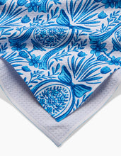 Load image into Gallery viewer, Delft Blue Easter Egg Damask Kitchen Tea Towel by Geometry
