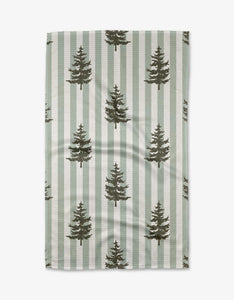 Fir Real Kitchen Tea Towel by Geometry
