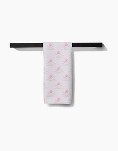 Orchids In Bloom Kitchen Tea Towel by Geometry