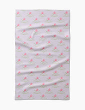 Load image into Gallery viewer, Orchids In Bloom Kitchen Tea Towel by Geometry
