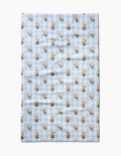 Load image into Gallery viewer, Picnic Plaid Blue Kitchen Tea Towel by Geometry

