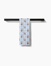 Load image into Gallery viewer, Picnic Plaid Blue Kitchen Tea Towel by Geometry
