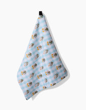 Load image into Gallery viewer, Picnic Plaid Blue Kitchen Tea Towel by Geometry
