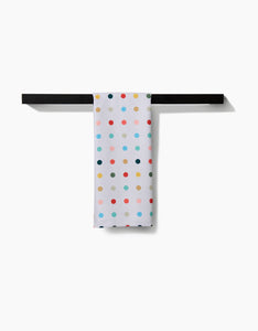 Retro Dot Kitchen Tea Towel by Geometry