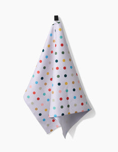 Retro Dot Kitchen Tea Towel by Geometry