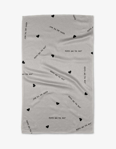 Moms are the Best Kitchen Tea Towel by Geometry