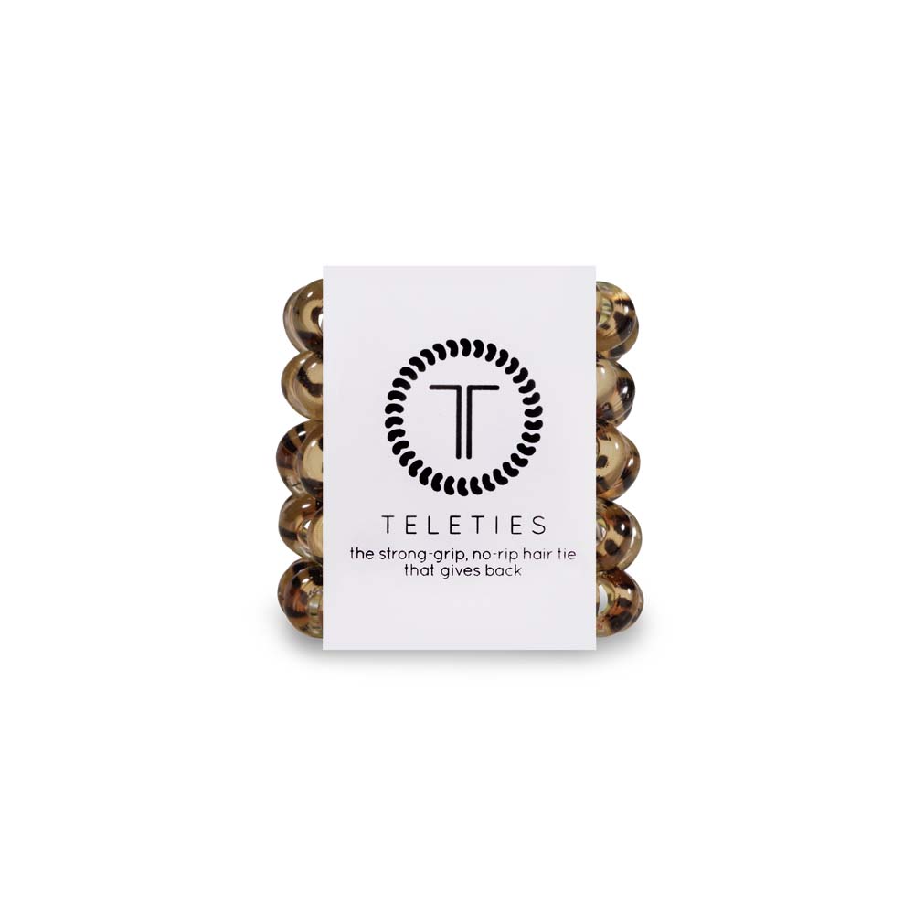 Leopard Tiny Hair Ties Set of 5