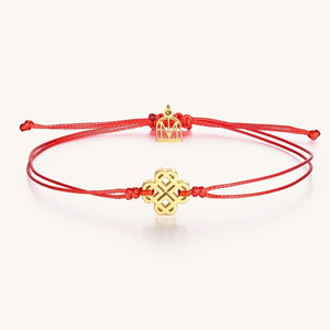 The Tribe Thread Bracelet - Red/Yellow Gold