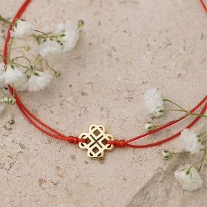 The Tribe Thread Bracelet - Red/Yellow Gold